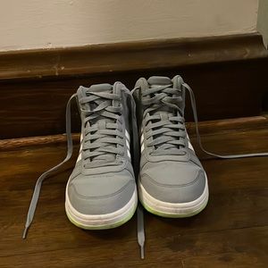 grey high top adidas
